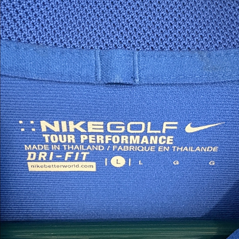 Nike Men's Vibrant Blue Polo Shirt - Picture 2 of 2